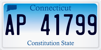 CT license plate AP41799