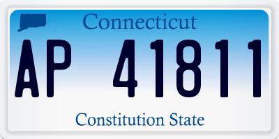CT license plate AP41811
