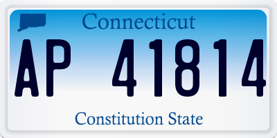 CT license plate AP41814