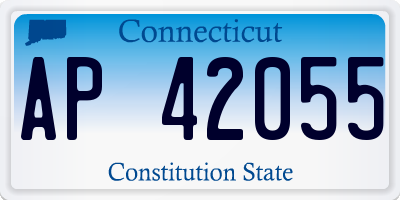 CT license plate AP42055