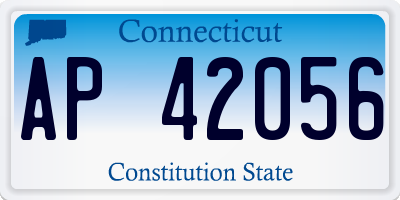 CT license plate AP42056