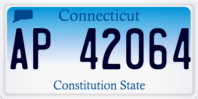 CT license plate AP42064