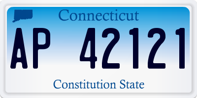 CT license plate AP42121