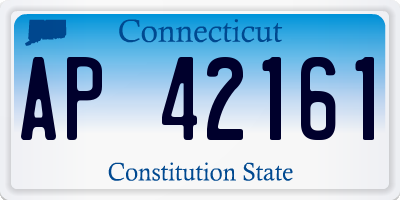 CT license plate AP42161
