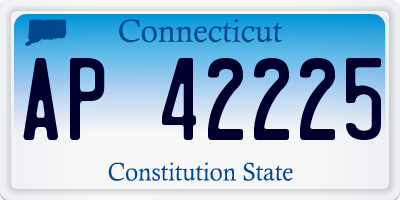 CT license plate AP42225