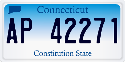 CT license plate AP42271
