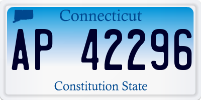 CT license plate AP42296