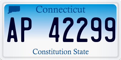 CT license plate AP42299