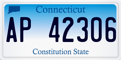 CT license plate AP42306