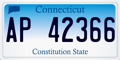 CT license plate AP42366