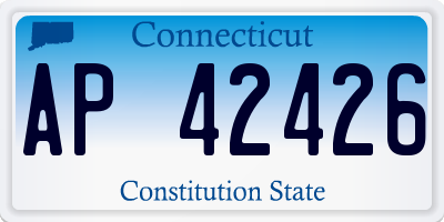 CT license plate AP42426