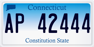 CT license plate AP42444