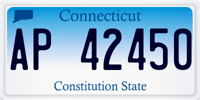 CT license plate AP42450