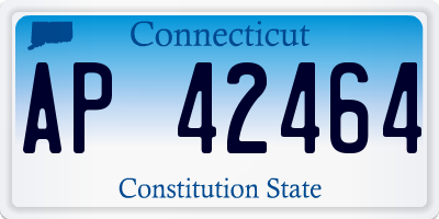 CT license plate AP42464