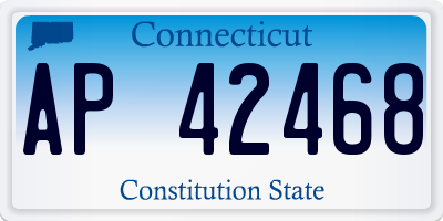 CT license plate AP42468