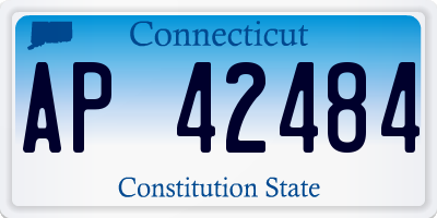 CT license plate AP42484