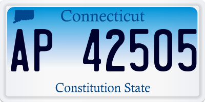CT license plate AP42505