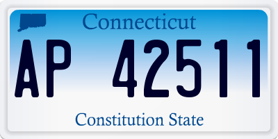 CT license plate AP42511