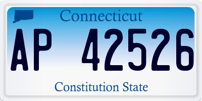 CT license plate AP42526