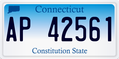 CT license plate AP42561
