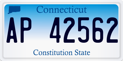 CT license plate AP42562