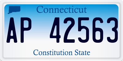 CT license plate AP42563