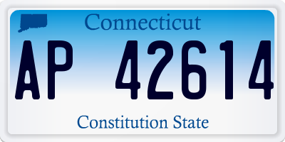CT license plate AP42614