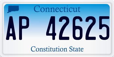 CT license plate AP42625