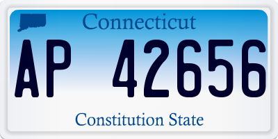 CT license plate AP42656