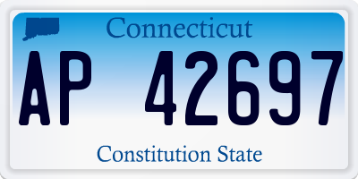 CT license plate AP42697