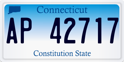 CT license plate AP42717