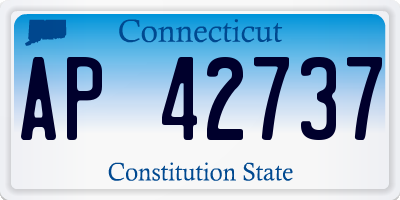 CT license plate AP42737