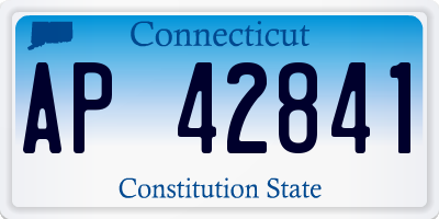 CT license plate AP42841