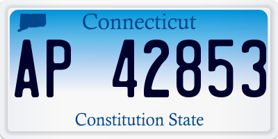 CT license plate AP42853