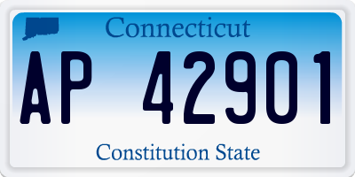 CT license plate AP42901