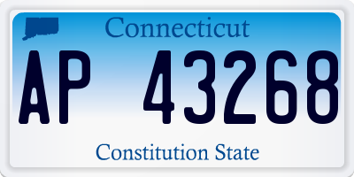 CT license plate AP43268