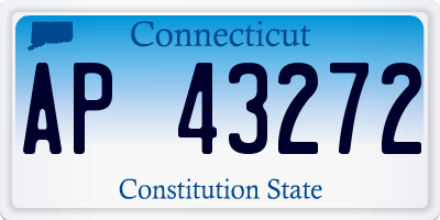 CT license plate AP43272