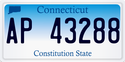 CT license plate AP43288