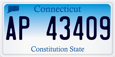 CT license plate AP43409