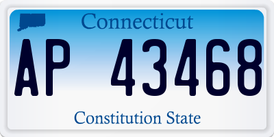 CT license plate AP43468