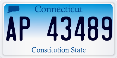 CT license plate AP43489