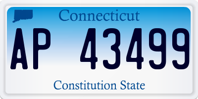 CT license plate AP43499