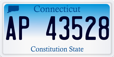 CT license plate AP43528