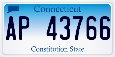 CT license plate AP43766