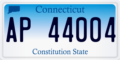 CT license plate AP44004