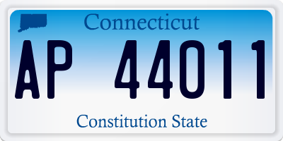 CT license plate AP44011