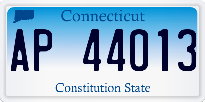 CT license plate AP44013