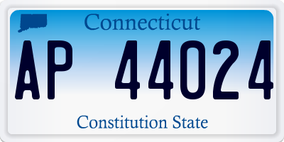 CT license plate AP44024