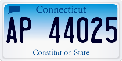 CT license plate AP44025
