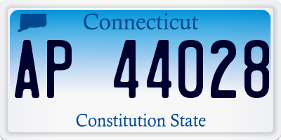 CT license plate AP44028